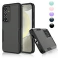 thumbnail image 1 of Njjex for Samsung Galaxy S24 5G Phone Case,Shockproof Dust/Drop Proof 2-Layer Full Body Protective Heavy Duty Durable Rugged Hybrid Cover for Galaxy S24 5G,Black, 1 of 6