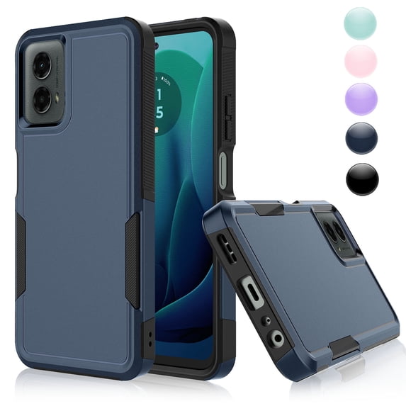 Njjex Sturdy Shockproof Protective Gel Phone Case for Moto G Play 2023 ,2024 Case,Moto G Pure (2021) / G Power 2022 Case,Moto G 5G 2022,2023,2024 Case,Moto G Stylus 2023,2024 Case,Blue