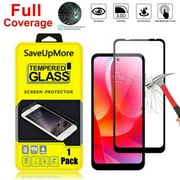 Njjex Tempered Glass Screen Film Protector with Guide Stickers & Wipes for Motorola Moto G Pure