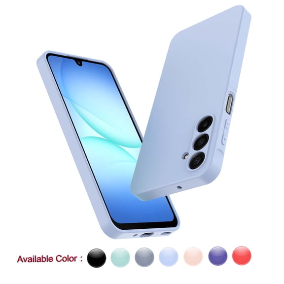 Njjex for Galaxy A17 Silicone Case - Shockproof Soft Gel Rubber Cover, Anti-Scratch & Slim Fit for Samsung Galaxy A17 5G 2025(6.7 inch), Purple