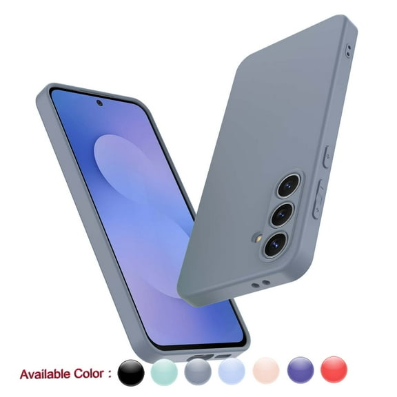 Njjex for Galaxy S25 FE Silicone Case - Shockproof Soft Gel Rubber Cover, Anti-Scratch & Slim Fit for Samsung Galaxy S25 FE 5G 2025(6.7 inch), Gray