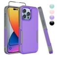 thumbnail image 1 of Njjex iPhone 14 Pro Max Case, [with a Screen Protector] Shockproof Full Coverage Protective Cover Phone Case for iPhone 14 Pro Max 6.7" Purple, 1 of 7