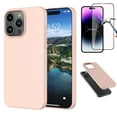 thumbnail image 1 of Njjex For iPhone 15 Plus Case with Screen Protector,Liquid Silicone Soft Gel Rubber Slim Microfiber Lining Cushion Texture Cover Shockproof Protective Case for iPhone 15 Plus 6.7", Pink, 1 of 7