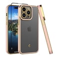 thumbnail image 1 of Njjex for iPhone 15 Plus Phone Case with Screen Protector ,Luxury Gold Plated 360°Soft Slim Cover Shockproof Full Protective Phone Case Cover for iPhone 15 Plus 6.7 Inch, Pink, 1 of 7