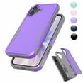 thumbnail image 1 of Njjex iPhone 17 Case 6.3" Shockproof Rugged Cover, Military Grade Protection, Slim Fit Anti-Slip Bumper Case Dual Layer Full Body Protective Cover for iphone 17 -Purple, 1 of 7