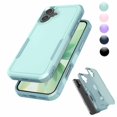 thumbnail image 1 of Njjex iPhone 17 Case 6.3" Shockproof Rugged Cover, Military Grade Protection, Slim Fit Anti-Slip Bumper Case Dual Layer Full Body Protective Cover for iphone 17 -Green, 1 of 7
