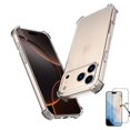 thumbnail image 1 of Njjex for iPhone 17 Clear Case with Tempered Glass Screen Protector–Military-Grade Drop Protection (MIL-STD-810G), Anti-Yellowing Shockproof Cover, Slim Fit 6.3"Full-Body Protection, 1 of 6