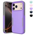 thumbnail image 1 of Njjex iPhone 17 Pro Max Case 6.9" Shockproof Rugged Cover, Military Grade Protection, Slim Fit Anti-Slip Bumper Case Dual Layer Full Body Protective Cover for iphone 17 Pro Max -Purple, 1 of 7