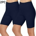 thumbnail image 1 of Njoeus 2 Pack Womens High Waist Biker Shorts, Gym Workout Yoga Leggings Shorts for Women Activewear Running Bermuda Shorts with Tummy-Control S-3XL, 1 of 9