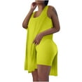 thumbnail image 1 of Njoeus 2 Piece Outfits for Women Sweatsuit Sets Casual Sleeveless Tunic Tops and Bodycon Biker Shorts Set Workout Lounge Tracksuit S-XXL, 1 of 5