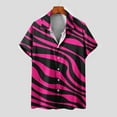thumbnail image 1 of Njoeus Basic Tops Mens Graphic T Shirts Men's Hawaiian Striped T Shirt Short Sleeve Button Up Shirts Beach Vacation Summer Tops for Men Trendy Blouse S-3Xl Men's Tank Tops, 1 of 5
