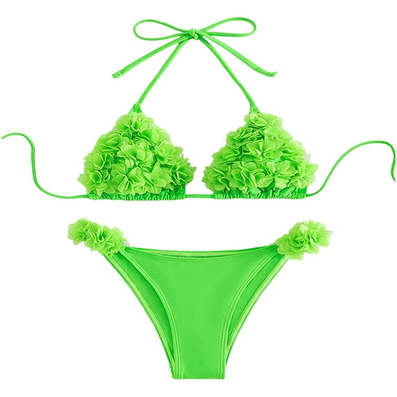 Njoeus Bathing Suit For Women Bikini Swimsuit Lace Up Two Piece Bathing Suit Bathing Suits Swimsuits For Women Bathing Suit With Shorts Athletic Swimwear On Cleara