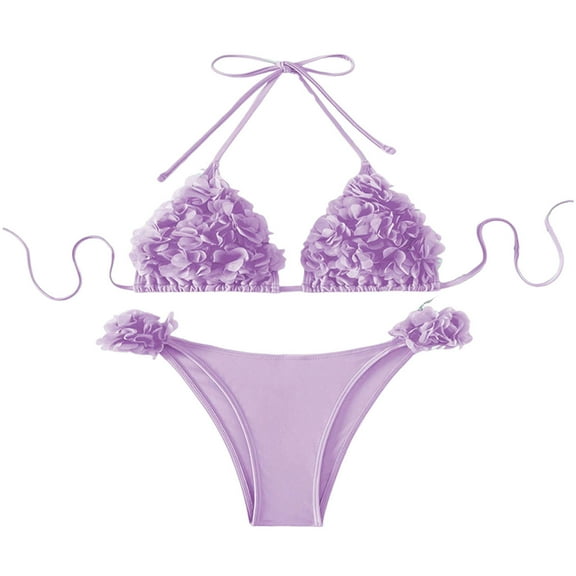 Njoeus Bathing Suit For Women Bikini Swimsuit Lace Up Two Piece Bathing Suit Bathing Suits Swimsuits For Women Bathing Suit With Shorts Athletic Swimwear On Cleara