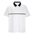 thumbnail image 1 of Njoeus Black Tees for Men Big & Tall Tops Men's Button Up Short Sleeve Golfs Shirts Lapel Gym Workout Sports T-Shirt Slim Fitted Basic Tees Shirt S-3Xl Mens White Tee Shirts, 1 of 6