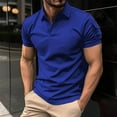 thumbnail image 1 of Njoeus Black Tees for Men Big & Tall Tops Men's Classic Slim Fitting Dress Shirts Short Sleeve Casual Work Tops Sports Cotton Bottom T-Shirt Golfs Tee Shirt M-3Xl Oversized Tee Shirt Men, 1 of 6
