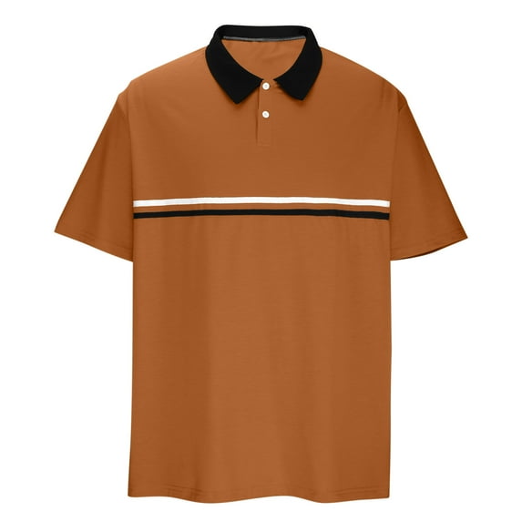 Njoeus Black Tees for Men Men's Tee-Shirts Men's Button Up Short Sleeve Golfs Shirts Lapel Gym Workout Sports T-Shirt Slim Fitted Basic Tees Shirt S-3Xl Mens Shirts