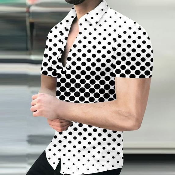 Njoeus Black Tees for Men Men's Tee-Shirts Men's Fashion Graphic Tees Tops Summer Regular Fits Button Up T-Shirt Casual Short Sleeve Beach Shirt for Men Big & Tall Dress Shirts M-5Xl Mens Shirts