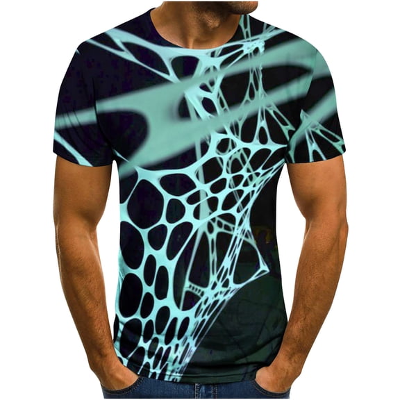 Njoeus Black Tees for Men T Shirts for Man Men's T-Shirt Novelty Print Summer Short Sleeve Crewneck Tops Fashion Casual Shirts for Men Big & Tall M-5Xl Tshirts Men