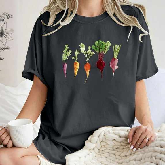 Njoeus Blouses for Women Dressy Casual T Shirts for Women Womens Funny Cute Fruit Print Shirt Short Sleeve Graphic Tees for Women Girls Loose Fitted Tshirts Casual Summer Tops Ladies Blouse Shirts S-X