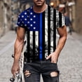 thumbnail image 1 of Njoeus Boys Shirts Mens Summer Shirts American Flag Patriotic Men'S T-Shirt Fashion Funny Graphic Tees Mens Short Sleeve Shirt Black Sports T Shirt Men On Clearance, 1 of 5