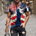 thumbnail image 1 of Njoeus Boys Shirts Mens T Shirts Men'S T-Shirt American Flag Patriotic T Shirts Mens Graphic Shirts Short Sleeve 4Th Of July Tee Shirt Men Top Size Plus Summer Savings, 1 of 5