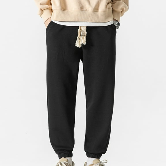 Njoeus Cargo Pants For Men Mens Cargo Pants Sweatpants For Men Elastic Waist Casual Pants Wide Leg Pants Joggers Khaki Pants Mens On Clearances