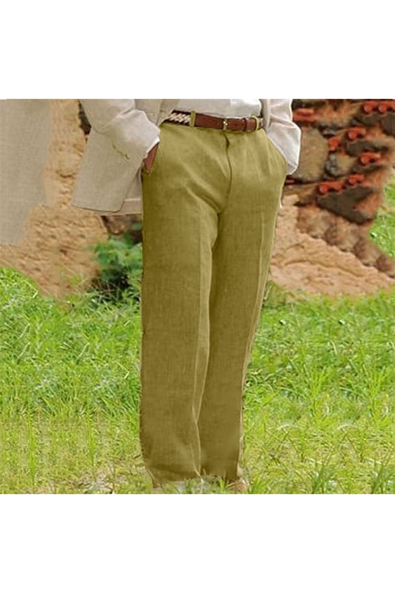 Cargo Pants For Men Pants For Men Casual Loose Straight Leg Solid Pants With Double Pleated Front Pocket Pajama Pants On Clearances