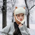 thumbnail image 1 of Njoeus Cold Weather Trapper Hat for Men & Women Winter Warm Fleece Lined Beanie Cute Corduroy Snow Ski Hats with Ear Flap Outdoor, 1 of 1
