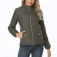 thumbnail image 1 of Njoeus Diamond Quilted Jacket for Women Stand Collar Lightweight Puffer Jacket Spring Fall Winter Padded Coat with Pockets, 1 of 9