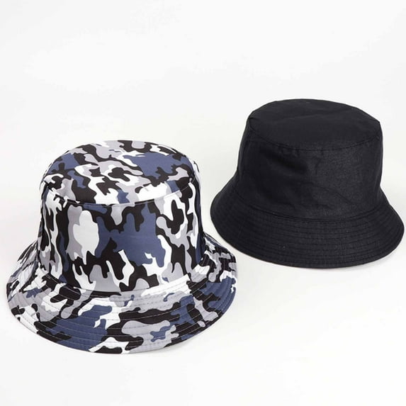 Njoeus Double-Side-Wear Reversible Bucket Hat for Men Women Colorful Print Fisherman Cap