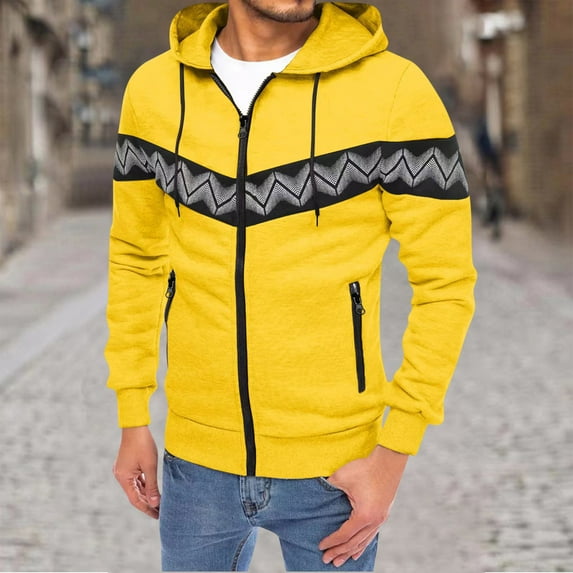 Njoeus Full-Zip Up Hoodies for Men, Men's Lightweight Fleeces Hooded Sweatshirt Slim Fits Long Sleeve Hoodie for Men M-3XL