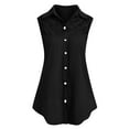 thumbnail image 1 of Njoeus Going Out Tops for Women Camisole Tops for Women Women's Button Up V Neck Tunic Shirts Lace Tops for Women Trendy 2025 Casual Sleeveless Dressy Blouse Tops Office Work Shirts Tank Tops & Camiso, 1 of 4
