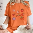 thumbnail image 1 of Njoeus Graphic Tees for Women Custom T Shirts Women's T Shirts Short Sleeve Tees Funny Fruit Graphic Tee Shirts Loose Summer Tops Cute Tops S-Xxl Plus Size Summer Outfits On Clearance, 1 of 7