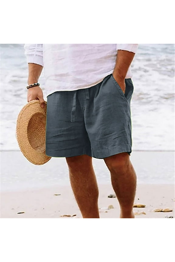 Gym Shorts Men Running Shorts For Men Mens Workout Shorts Casual Elastic Waist Solid Shorts Pocket Half Pants(Big & Tall Size)Workout Shorts On Clearances