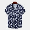 thumbnail image 1 of Njoeus Gym Tops Big & Tall Tops Men's Shirt Palm Tree Hawaiian Shirts Floral Print Button Up T-Shirt Fashion Summer Beach Casual Tops Short Sleeve Dress Shirt Blouse Men's Tank Tops, 1 of 7