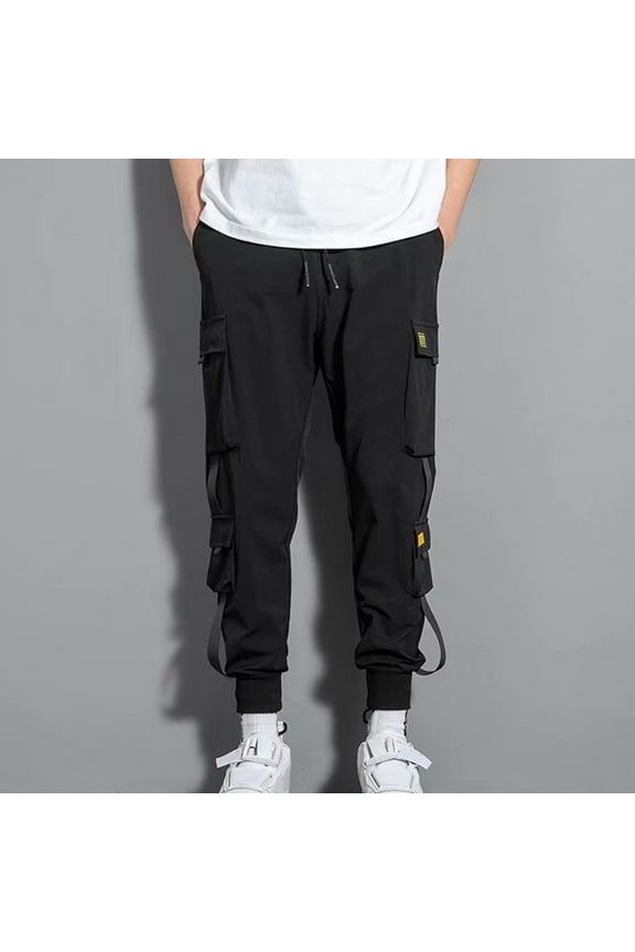 Men Pants Casual Stretch Mens Lightweight Pants Overalls Men'S Loose Men'S Harlan Leggings Large Casual Pants Men'S Black Pants