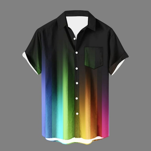 Njoeus Men's Athletic Shirts & Tees Big & Tall Tops Shirts for Men, Men's Casual Pockets Tees Shirt Printing Button Up Party Beach Shirt Tops Blouse Men's Tank Tops