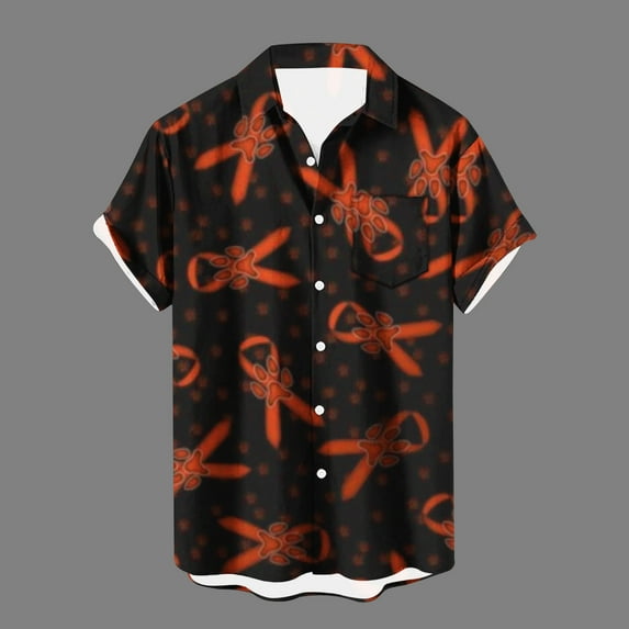 Njoeus Men's Athletic Shirts & Tees Sports Shirts for Men Breast Cancers Awareness Support Ribbon T-Shirt for Men Short Sleeve Button Up Blouse Tops Breast Cancers Shirts with Pocket Mens White Tee Sh