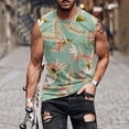 thumbnail image 1 of Njoeus Men's Athletic Shirts & Tees Men's Tee-Shirts Mens Hawaiian Tank Tops Tropical Graphic Sleeveless Tees Summer Sports Gym Workout T-Shirt M-4Xl Men's Big & Tall Men's Tank Tops, 1 of 5