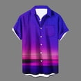 thumbnail image 1 of Njoeus Men's Athletic Shirts & Tees Workout Tops Men's Hawaiian Shirt Button Up Short Sleeve Beach Shirts for Men Summer Casual M-3Xl Oversized Tee Shirt Men, 1 of 5