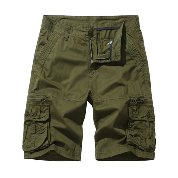 Njoeus Men's Cargo Shorts Men Relaxed Fitted Casual Short Mens Outdoor Multi-Pocket Cotton Work Cargo Shorts M-4XL (Available in Big & Tall Size)