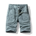 thumbnail image 1 of Njoeus Men's Cargo Shorts Mens Elastic Waist Zipper Pockets Short Relaxed Classic Outdoor Work Shorts for Men - Reg & Big & Tall Sizes, -5XL, RETIRED, 1 of 8