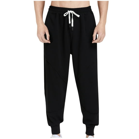 Njoeus Men's Casual Joggers Pants Elastic Waist Sweatpants Mens Athletic Running Sport Jogger Pants Comfort Lounge Pajama Men Sweat Pants with Pockets