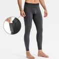 thumbnail image 1 of Njoeus Men's Compression Pants Mens Leggings Workout Athletic Yoga Pants for Men Slim Fitted Running Gym Tights Basketball Base Pants with Pockets Gray M, 1 of 6