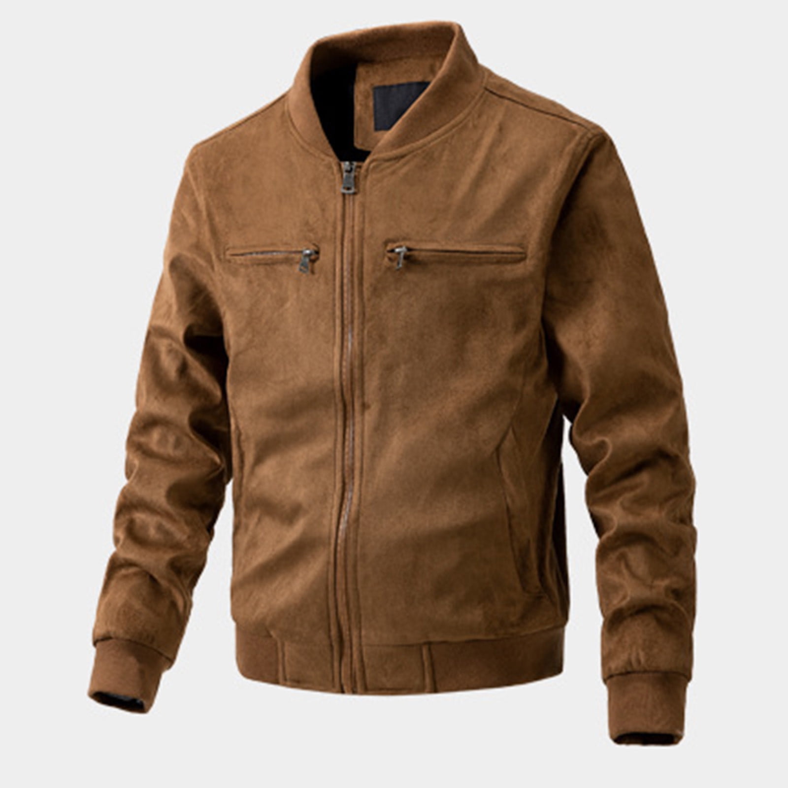 ジャケット・アウター Austin clothing co. suede leather jacket Austin Clothing Co. Women's Brown Full Zip Quilted Suede