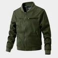 thumbnail image 1 of Njoeus Men's Faux Suede Bomber Jacket, Men Vintage Flight Jacket with Warm Quilted Lined Zip Up Windproof Coat L-3XL, 1 of 4