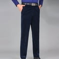 thumbnail image 1 of Njoeus Men's High Waist Cotton Corduroy Trousers Luxury Office Work Pants Classic & Straight Leg Flat Front Pant for Men Big & Tall Sizes S-5XL (No Belt), 1 of 6