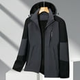 thumbnail image 1 of Njoeus Men's Lightweight Waterproof Hooded Rain Jacket Outdoor Casual Sportswear Spring Fall Jacket for Hiking Travel L-5XL（Available in Big & Tall), 1 of 3