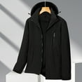 thumbnail image 1 of Njoeus Men's Lightweight Waterproof Hooded Rain Jacket Outdoor Casual Sportswear Spring Fall Jacket for Hiking Travel L-5XL（Available in Big & Tall), 1 of 3