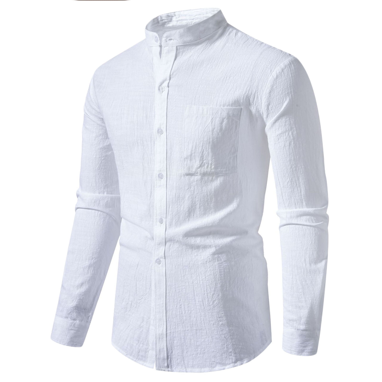 Floral Print Long Sleeve Cotton Linen Dress